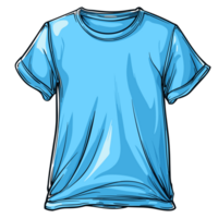 T-Shirt Karikatur eben Farbe png