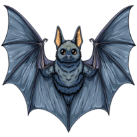 pipistrello cartone animato piatto colore png