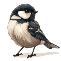 Chickadee Cartoon Flat Color png