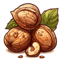 Beaked Hazelnut Flat Colors Cartoon png