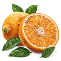 bergamota laranja plano cores desenho animado png