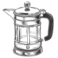 French Press Cartoon png