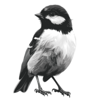 Chickadee Cartoon Flat Color png