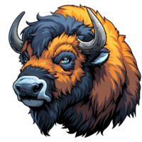 Buffalo Cartoon Flat Color png