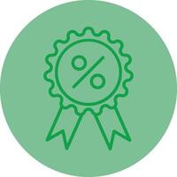 mejor precio verde línea circulo icono diseño vector