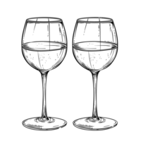 Wine Glasses Cartoon png