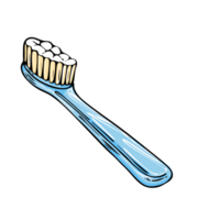 brosse à dents dessin animé plat Couleur png