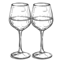 Wine Glasses Cartoon png