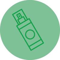 Fundación verde línea circulo icono diseño vector