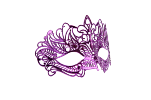 Purper carnaval masker Aan neutrale achtergrond png