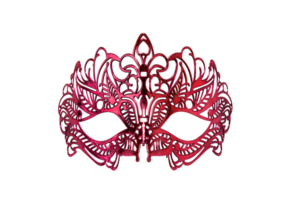 red carnival mask on neutral background png
