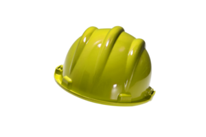 plastic work helmet in vibrant color on neutral background png