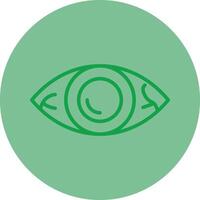 Eyes Green Line Circle Icon Design Green Line Circle Icon Design vector