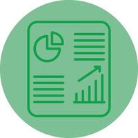 Infographics Green Line Circle Icon Design vector