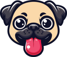 Mops Hund Gesicht png