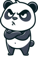 Grumpy Giant Annoyed Panda png