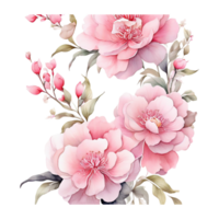 aquarelle floral fleur conception, aquarelle fleur arrangements floral, aquarelle fleur conception, fleur sublimation floral clipart, clipart, mariage décoration png