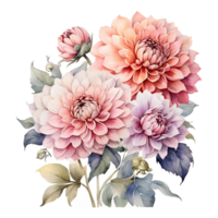 Aquarell Blumen- Blume Design, Aquarell Blume Vereinbarungen Blumen, Aquarell Blume Design, Blume Sublimation Blumen- Clip Art, Clip Art, Hochzeit Dekoration png