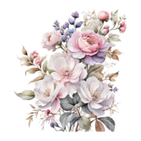 Watercolor Floral Flower Design, Watercolor Flower Arrangements Floral, Watercolor Flower Design, Flower Sublimation Floral Clipart, Clipart, Wedding Decoration png