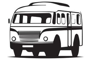 Set of bus icon illustration. Isolated on white background vector