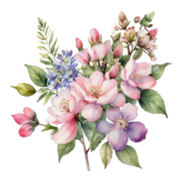 vattenfärg blommig blomma design, vattenfärg blomma arrangemang blommig, vattenfärg blomma design, blomma sublimering blommig ClipArt, ClipArt, bröllop dekoration png