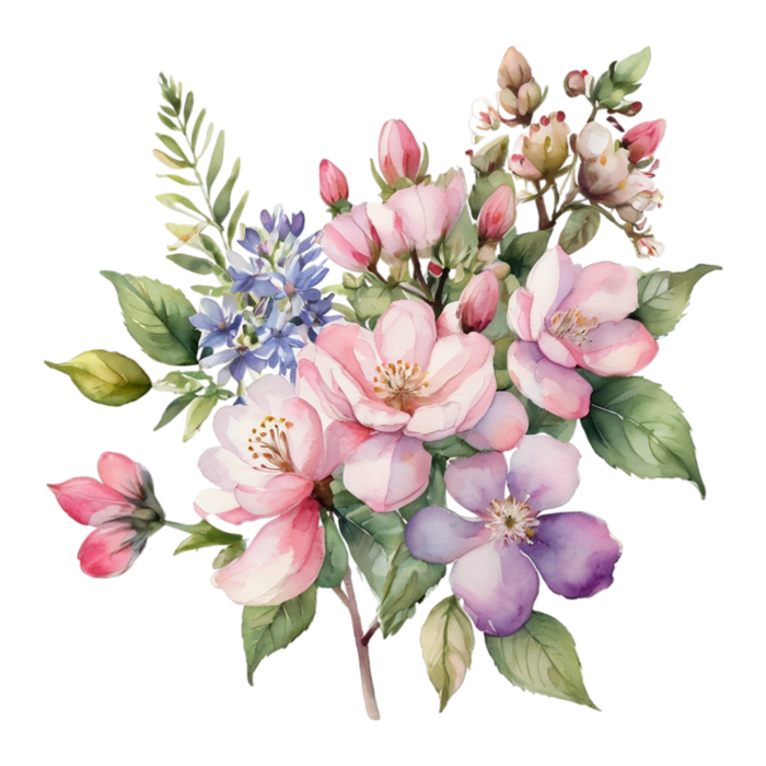 Watercolor Flowers Clipart PNGs for Free Download