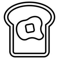 French Toast icon line illustration vector