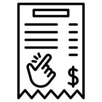 Digital Cash icon line illustration vector