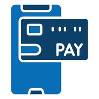 Cashless Pay icon line illustration vector