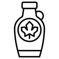 Maple Syrup icon line illustration vector