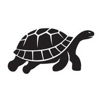 Turtle - a peaceful turtle outline Illustration Logo Concept Design vector