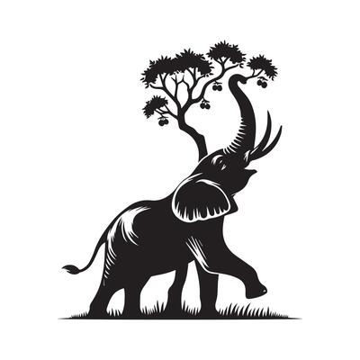 Elephant Tree Vector Art, Icons, and Graphics for Free Download