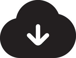 Cloud icon symbol image. Illustration of the hosting storage vector