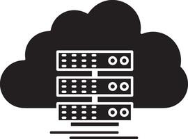 Cloud icon symbol image. Illustration of the hosting storage vector