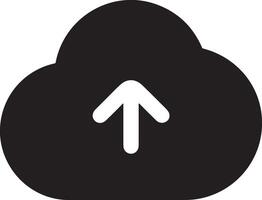 Cloud icon symbol image. Illustration of the hosting storage vector