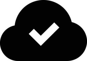 Cloud icon symbol image. Illustration of the hosting storage vector