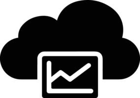 Cloud icon symbol image. Illustration of the hosting storage vector