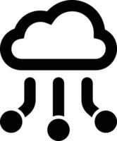 Cloud icon symbol image. Illustration of the hosting storage vector