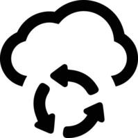 Cloud icon symbol image. Illustration of the hosting storage vector