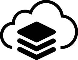 Cloud icon symbol image. Illustration of the hosting storage vector