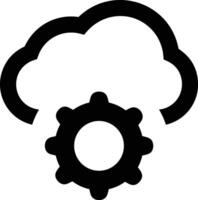 Cloud icon symbol image. Illustration of the hosting storage vector