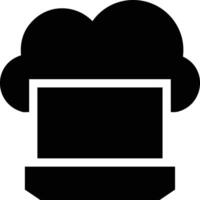 Cloud icon symbol image. Illustration of the hosting storage vector