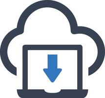 Cloud icon symbol image. Illustration of the hosting storage vector