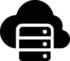 Cloud icon symbol image. Illustration of the hosting storage vector