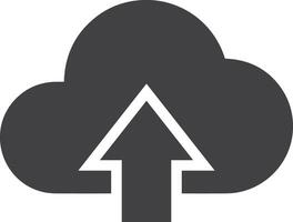 Cloud icon symbol image. Illustration of the hosting storage vector