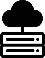 Cloud icon symbol image. Illustration of the hosting storage vector