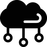 Cloud icon symbol image. Illustration of the hosting storage vector