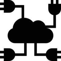 Cloud icon symbol image. Illustration of the hosting storage vector