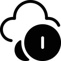 Cloud icon symbol image. Illustration of the hosting storage vector