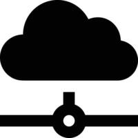 Cloud icon symbol image. Illustration of the hosting storage vector